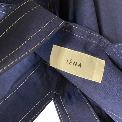 IENA ポプリン Vネック ロング ドレス