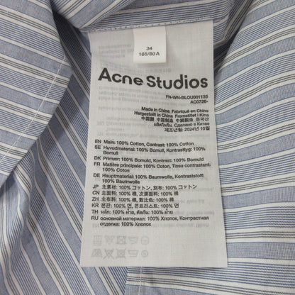 アクネストゥディオズ ストライプオーバーサイズシャツ