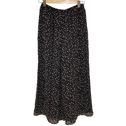 セオリー PRINTED CHIFFON FLUID PULL ON B GZ シフォンワイドパンツ