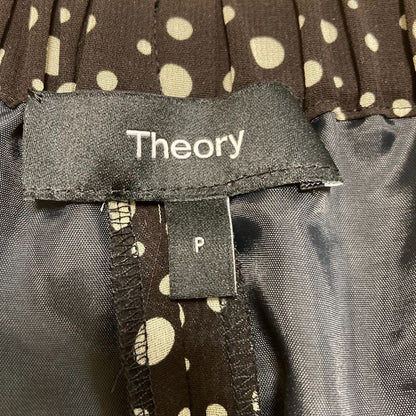 セオリー PRINTED CHIFFON FLUID PULL ON B GZ シフォンワイドパンツ