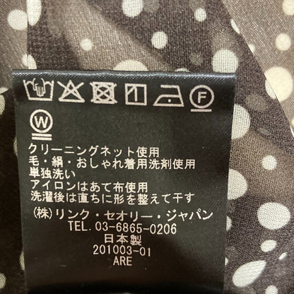 セオリー PRINTED CHIFFON CONTINUOUS SHELL ノースリーブブラウス