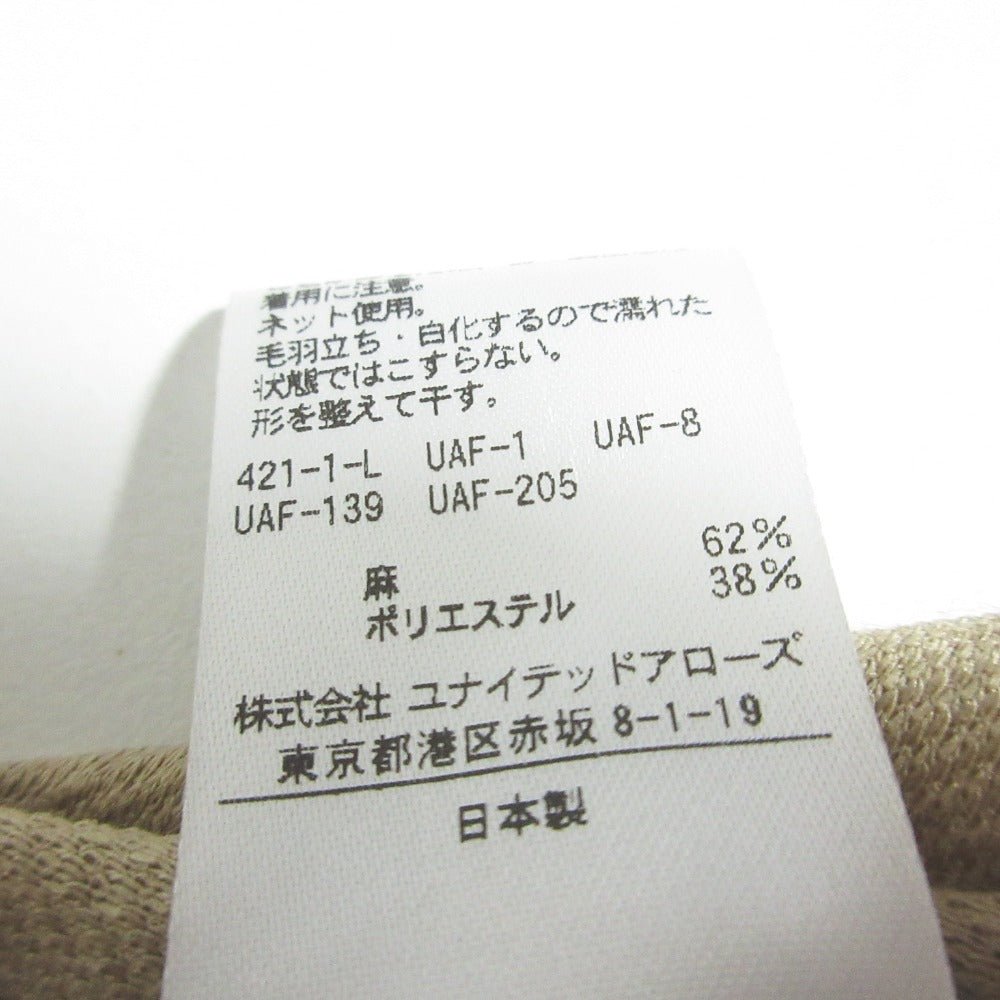 ユナイテッド アローズ リネン ノーカラー ジャケット