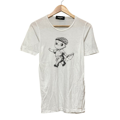 ディースクエアード プリントコットンTシャツ