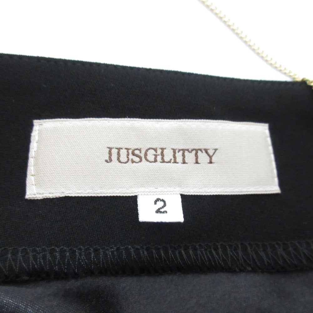 JUSGLITTY ダブル クロス ドレス