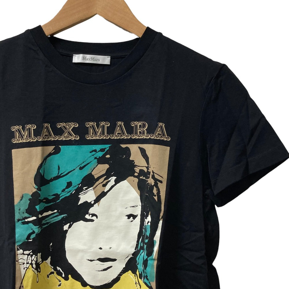 マックスマーラ ロゴプリント コットン Tシャツ
