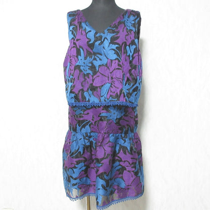 ANNA SUI ノースリーブ ミニ ドレス