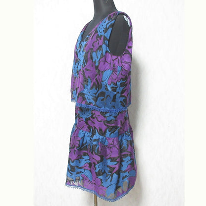 ANNA SUI ノースリーブ ミニ ドレス