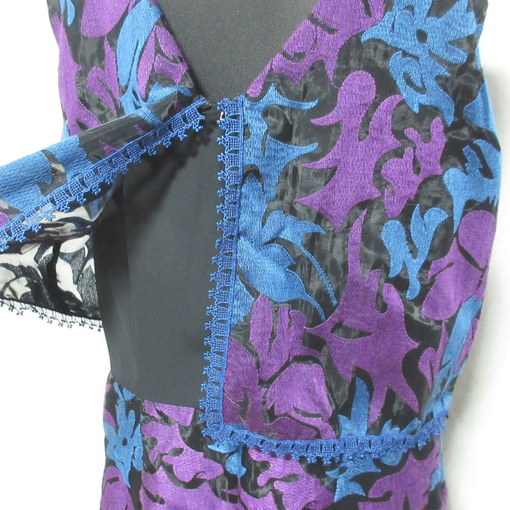 ANNA SUI ノースリーブ ミニ ドレス