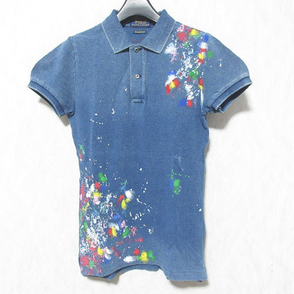 ポロラルフローレン THE SKINNY POLO レザー半袖トップス