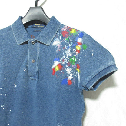 ポロラルフローレン THE SKINNY POLO レザー半袖トップス