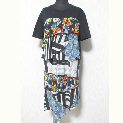MSGM パッチワーク Tシャツ ドレス