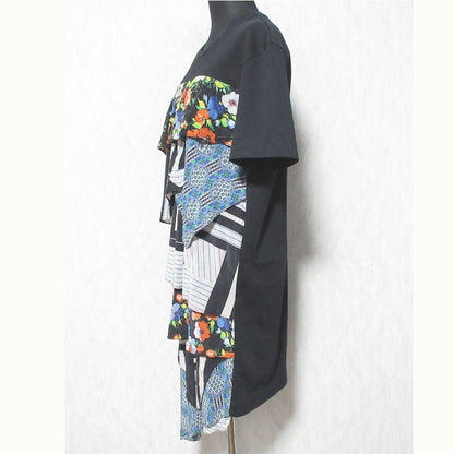 MSGM パッチワーク Tシャツ ドレス