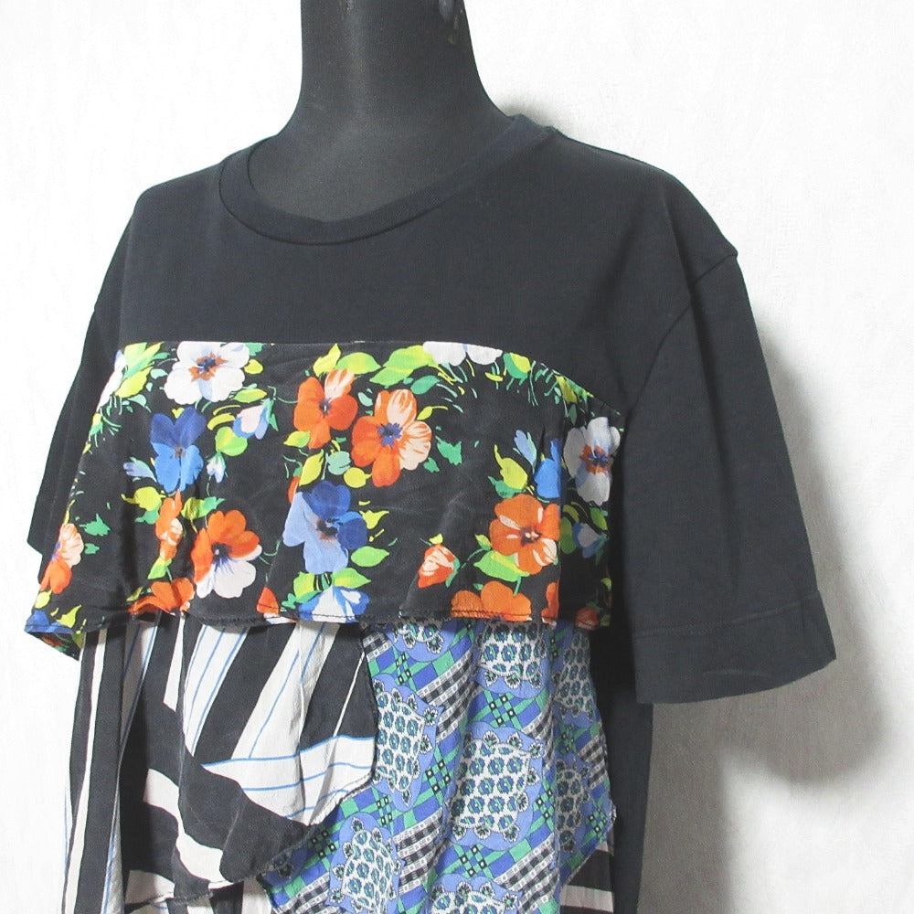 MSGM パッチワーク Tシャツ ドレス