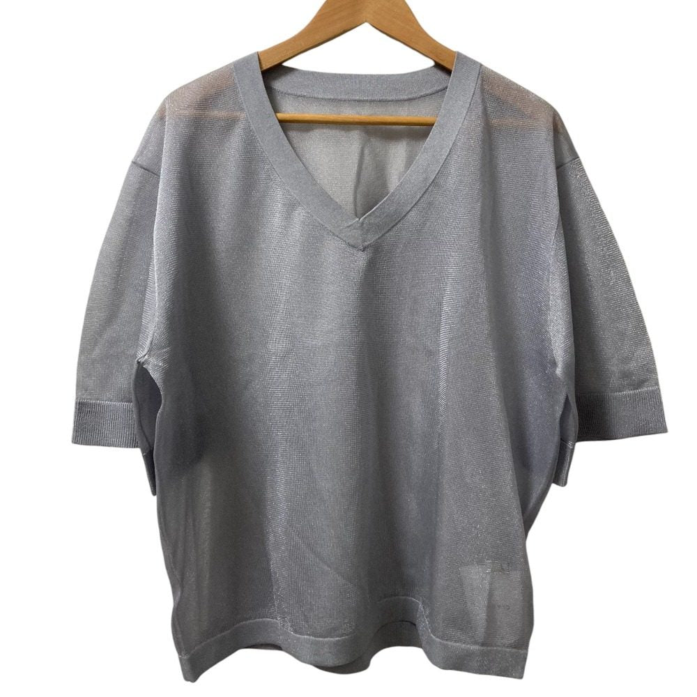 CLANE シアー V ネック ニット トップ