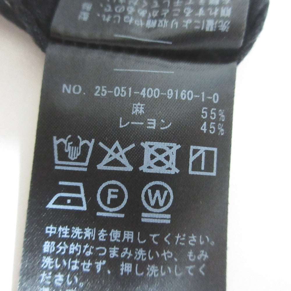 ジャーナルスタンダード レーヨンリネンノーカラーブラウス