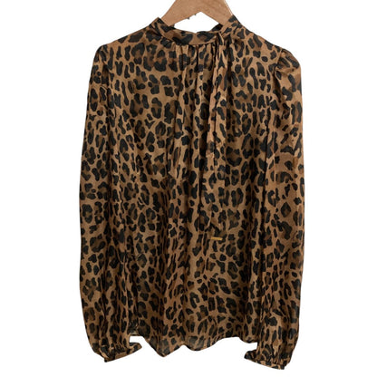 Dsquared2 レオパード シアー ブラウス