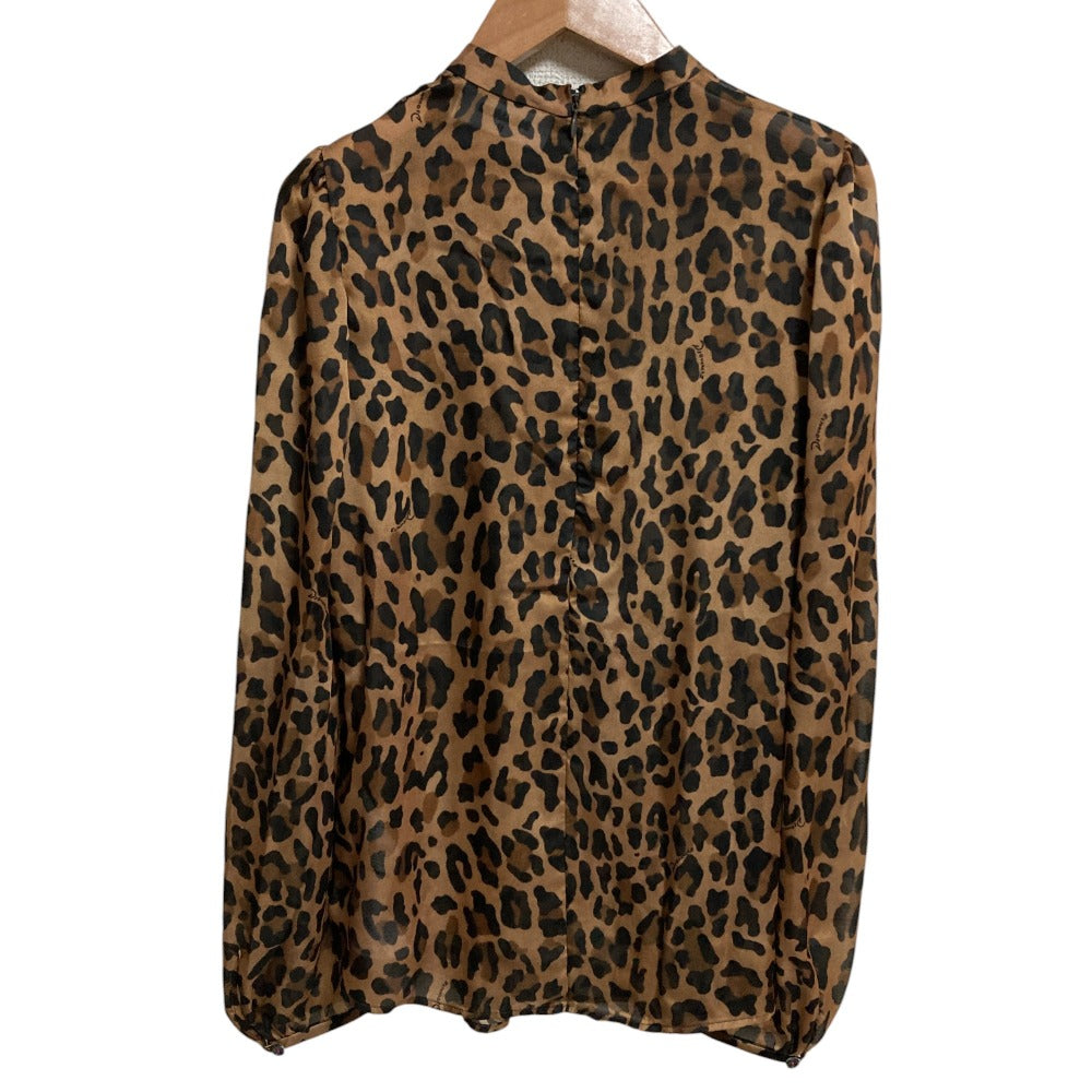 Dsquared2 レオパード シアー ブラウス