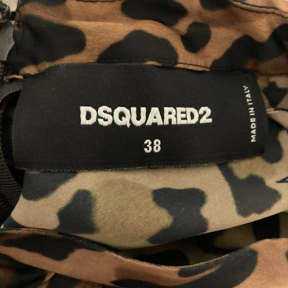 Dsquared2 レオパード シアー ブラウス