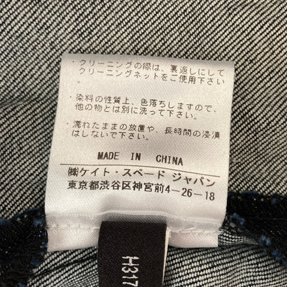 ケイトスペードニューヨーク 薔薇プリントデニムワンピース