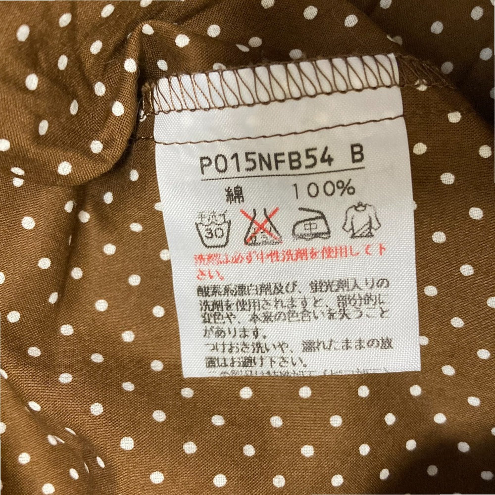 ピンクハウス ドットノースリーブフリルブラウス