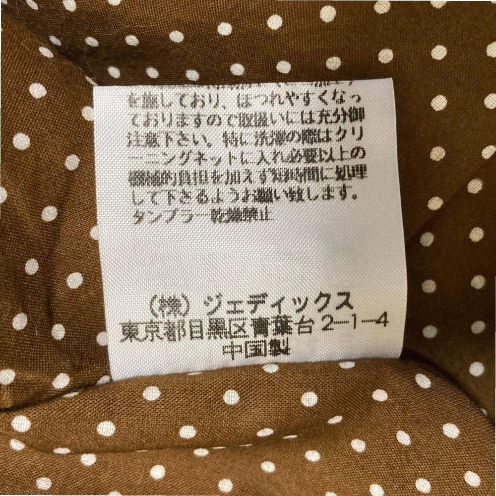 ピンクハウス ドットノースリーブフリルブラウス