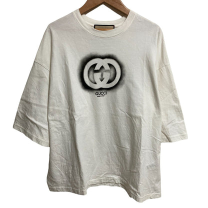 グッチ ロゴ コットン オーバーサイズ Tシャツ