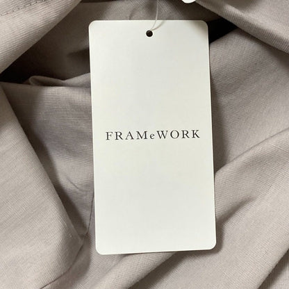 FRAMeWORK 麻混スラブ2wayスカートパンツ