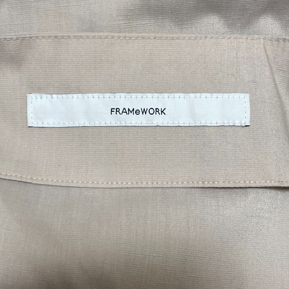 FRAMeWORK 麻混スラブ2wayスカートパンツ