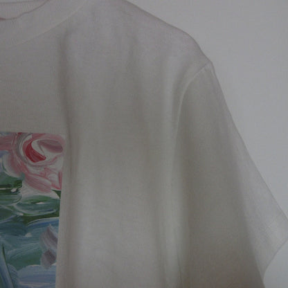 POPPY スワンプリント コットン半袖Tシャツ