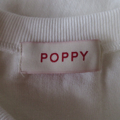 POPPY スワンプリント コットン半袖Tシャツ