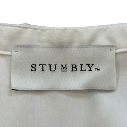 STUMBLY ラッフル カラー 長袖 ブラウス