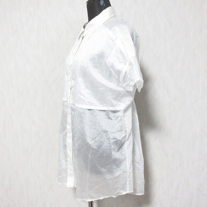ダイアグラム シアーカットシフォンシャツ