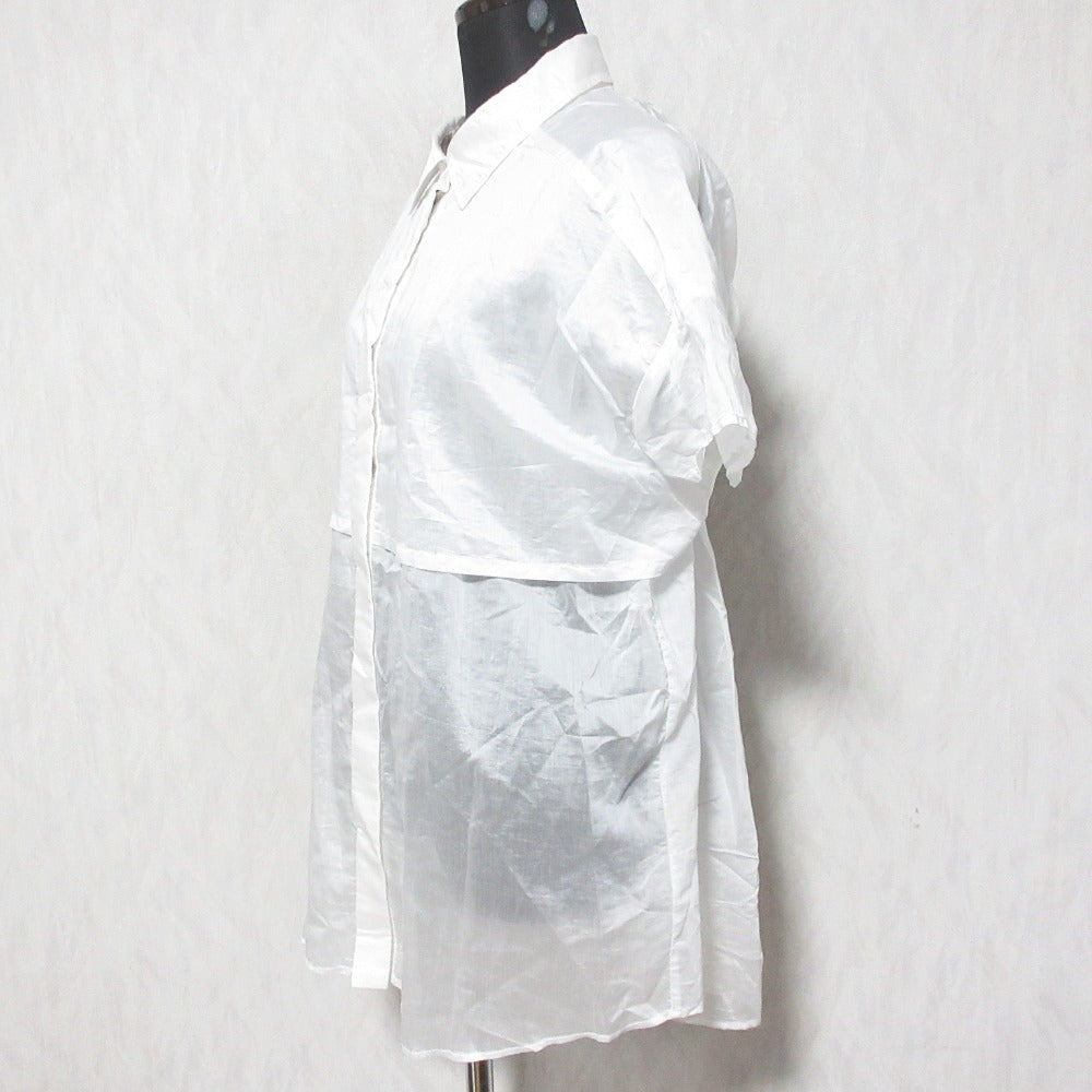 ダイアグラム シアーカットシフォンシャツ