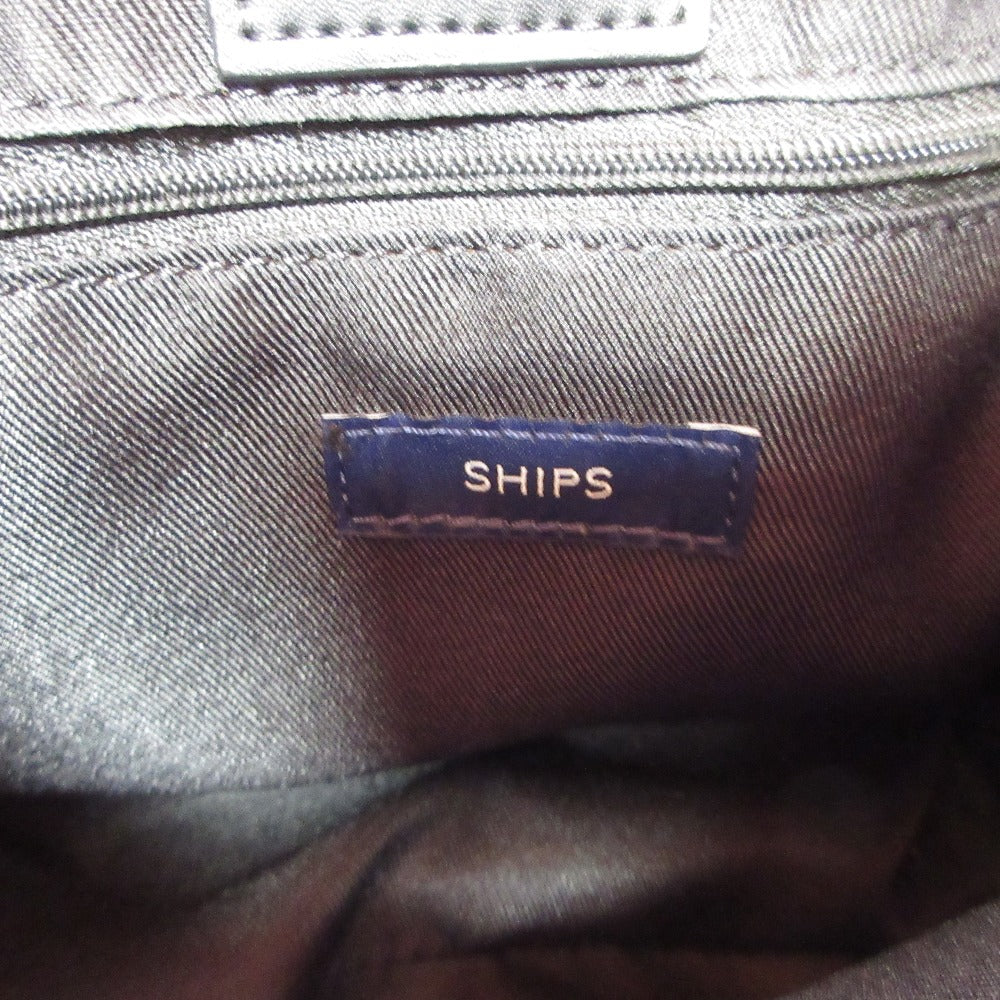 SHIPS バンブー ハンドル ハンドバッグ