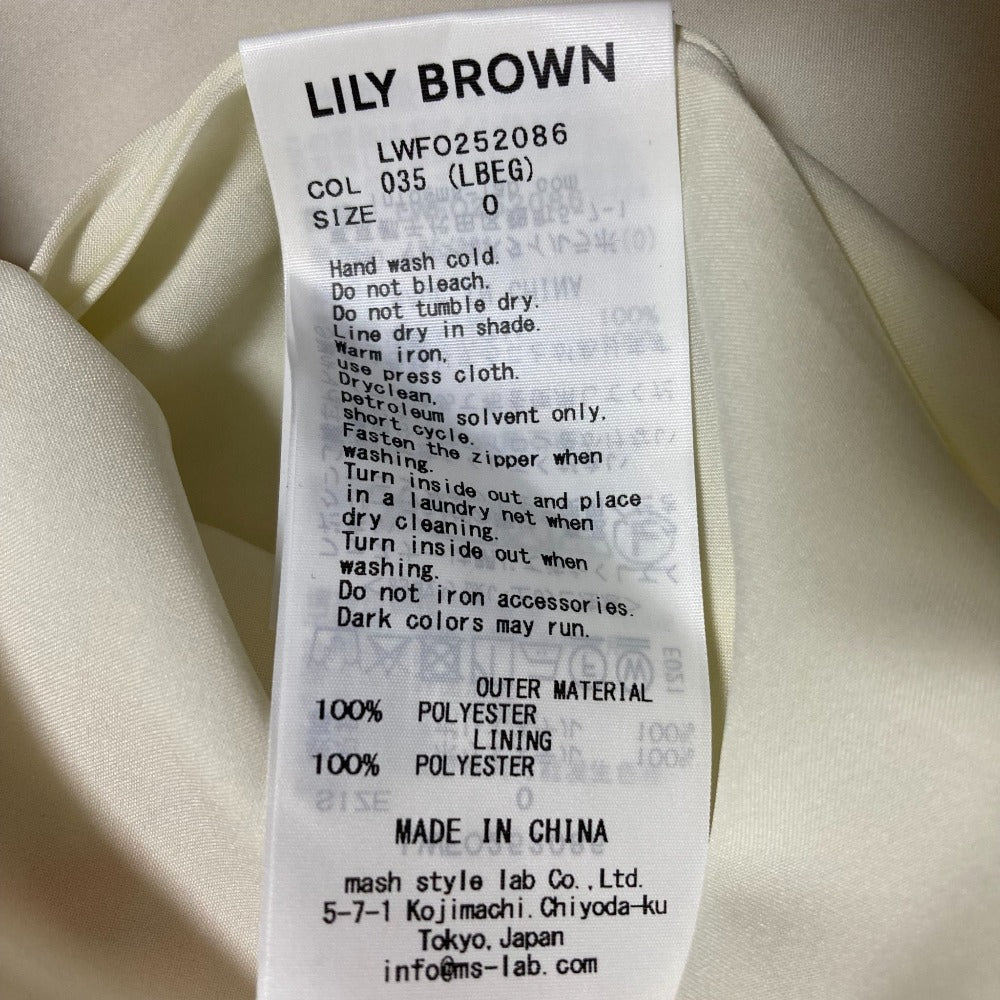 LILY BROWN ヴィンテージ プリント シフォン ドレス