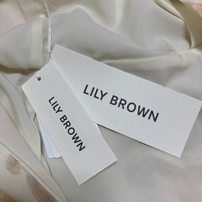LILY BROWN ヴィンテージ プリント シフォン ドレス