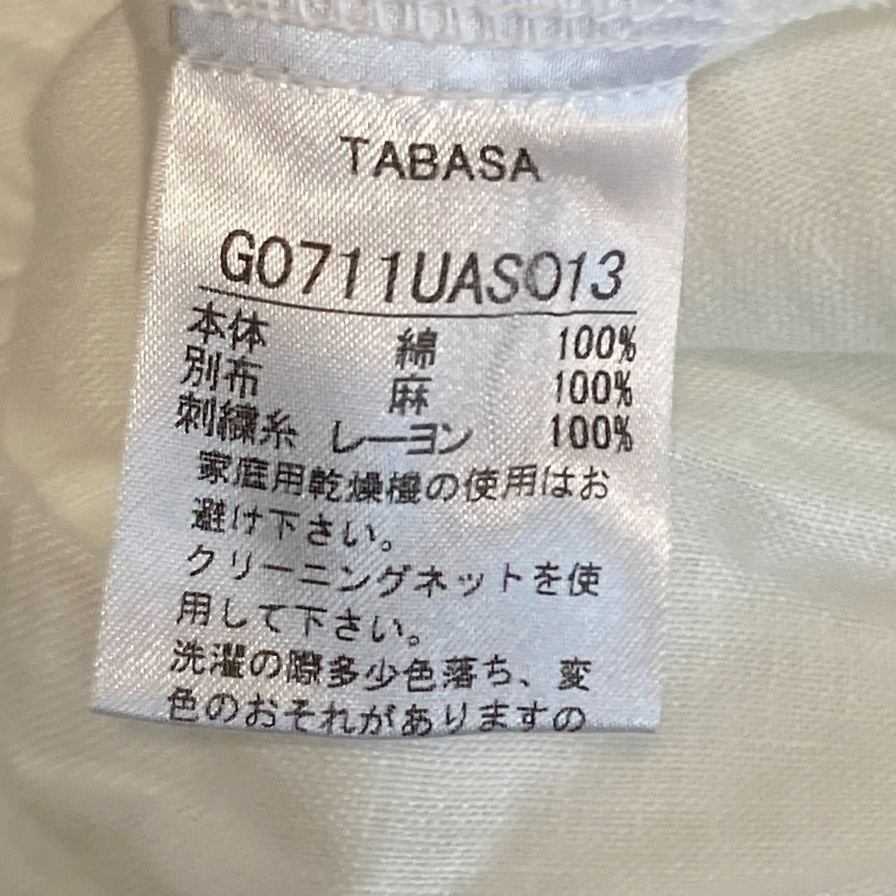 タバサ 刺繍コットンリネンブラウス
