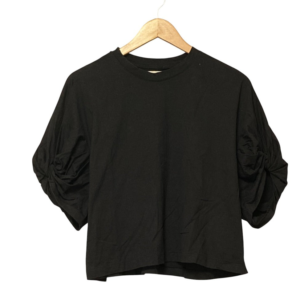 サヤカデイヴィス Twisted Sleeve Teeハーフスリーブカットソー