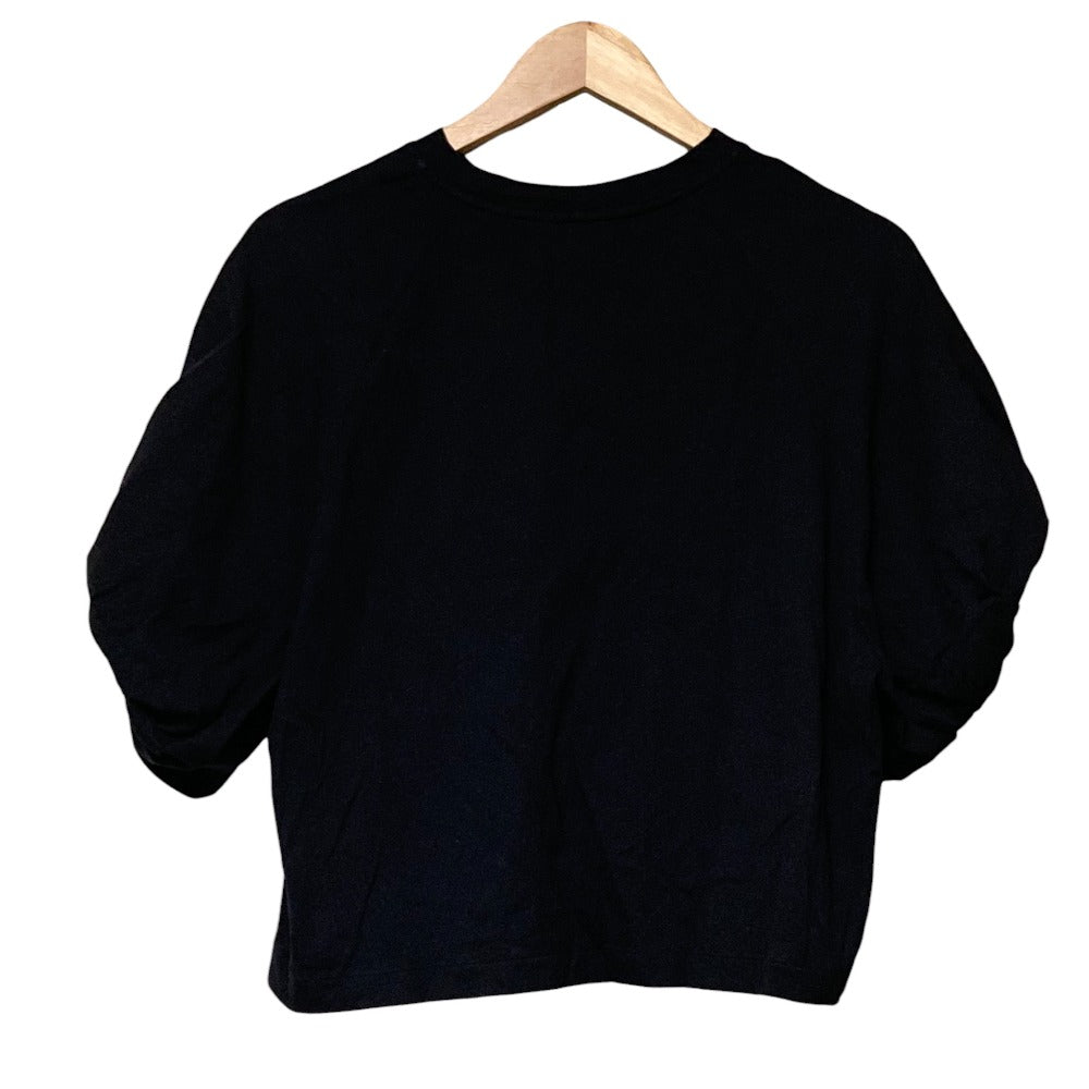 サヤカデイヴィス Twisted Sleeve Teeハーフスリーブカットソー