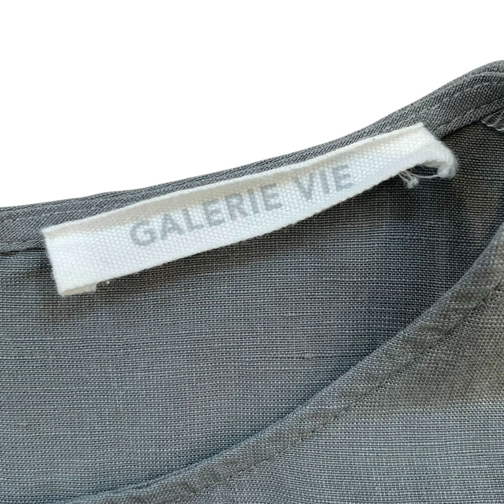 GALERIE VIE リネン キュプラ シルク ドレス