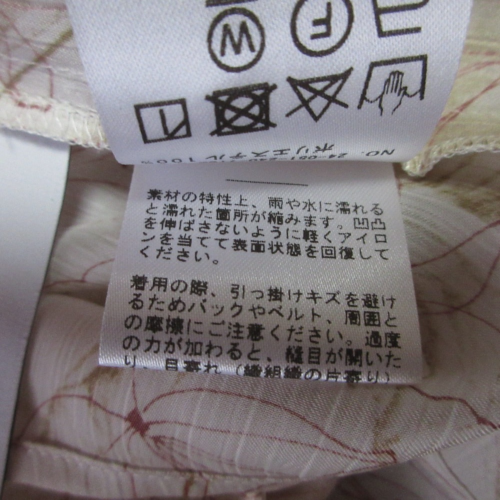 NOBLE マーブル フラワー ギャザー ボウタイ 長袖 シャツ