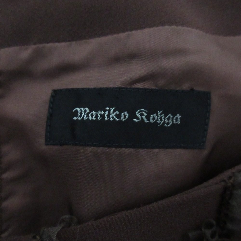 MARIKO KOHGA ノー カラー ジャケット ドレス アンサンブル