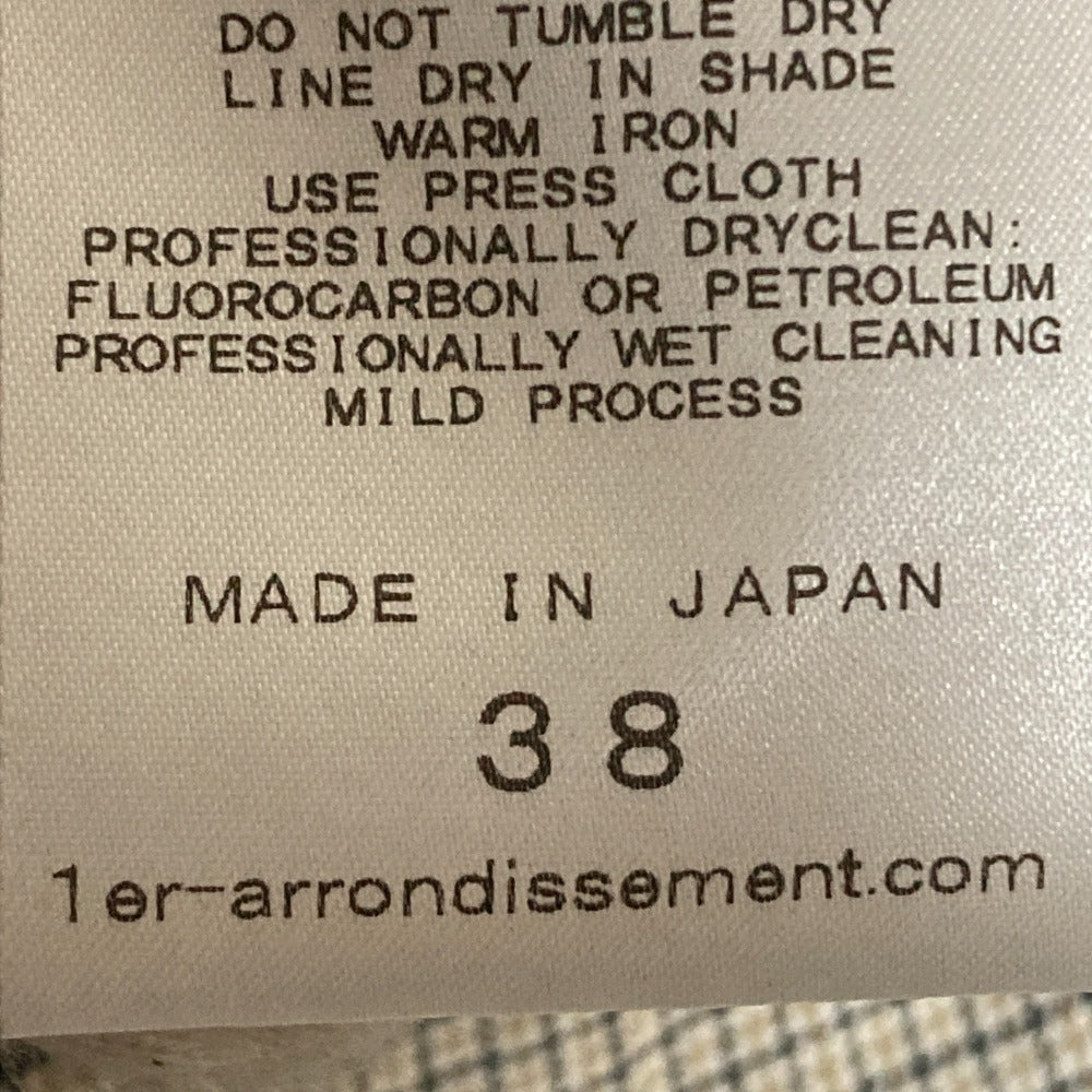 1er Arrondissement チェック パンツ