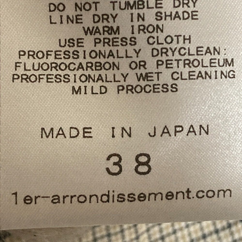 1er Arrondissement チェック パンツ