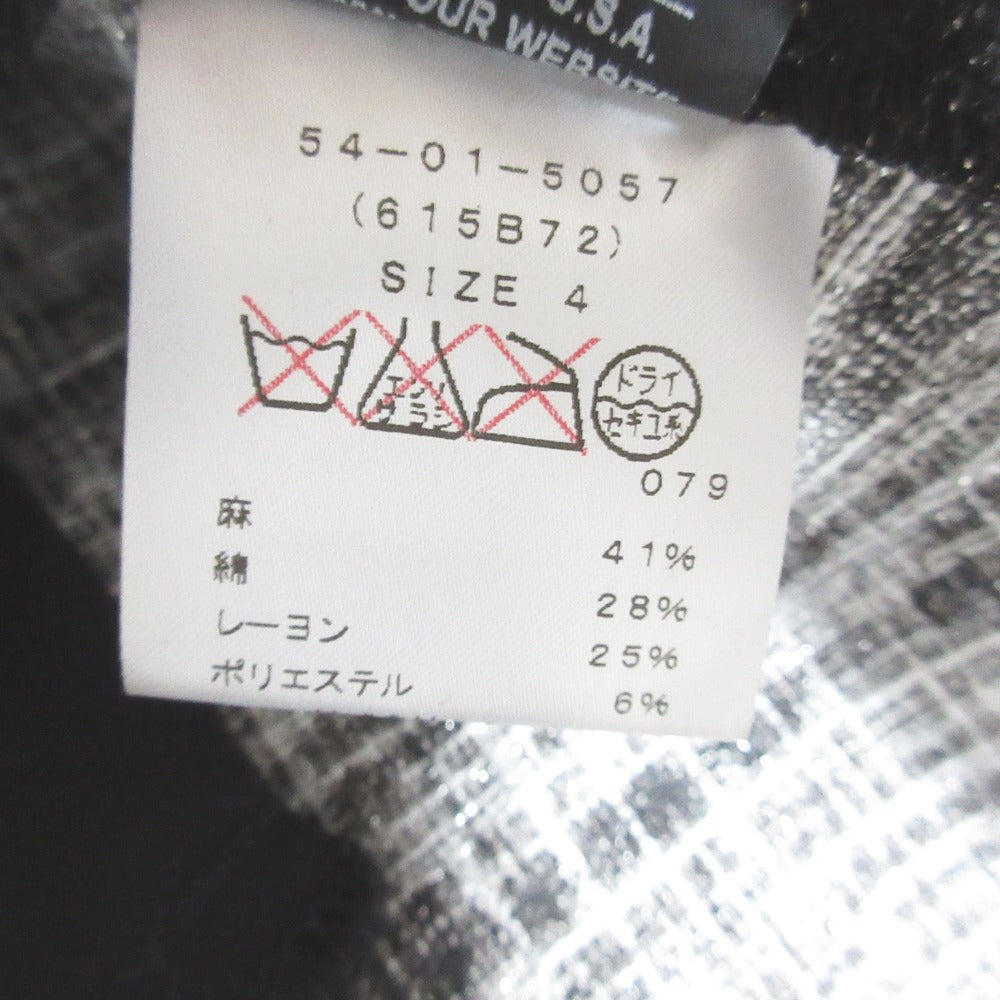 ANNA SUI ラメ ツイード リネン ドレス