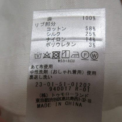 ギャルリーヴィー フレンチリネン半袖ワイドシャツ