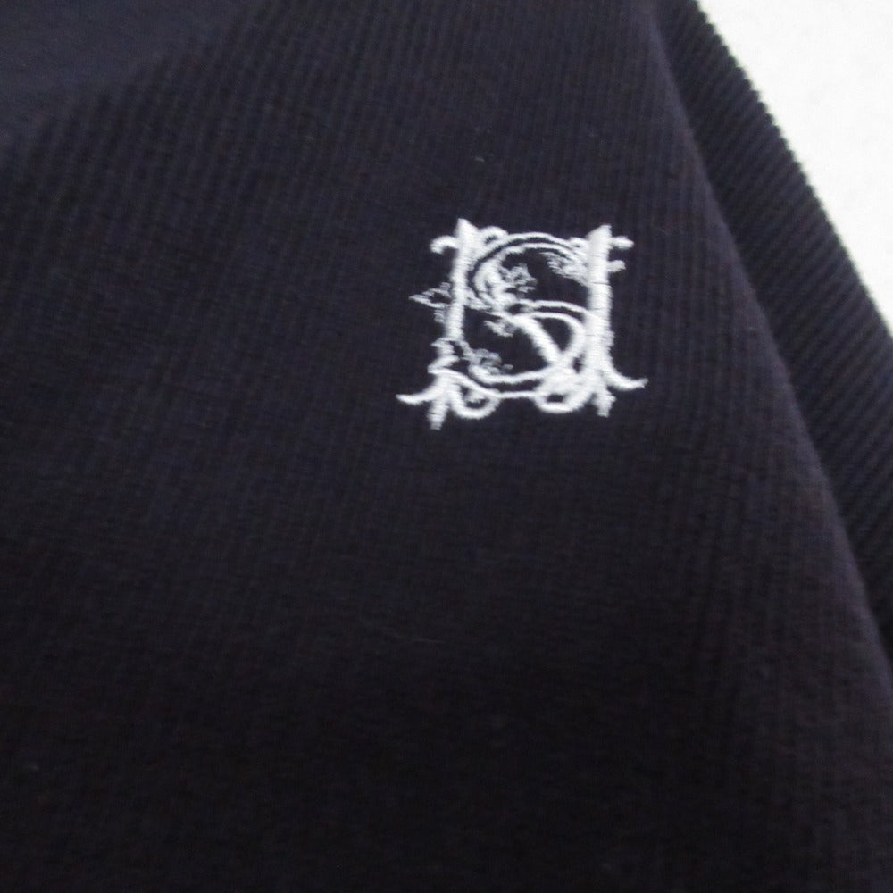 Snidel ロゴ刺繍 クロップド カーディガン ニット