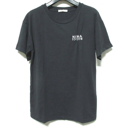 ニナリッチ ロゴ刺繍コットンTシャツ