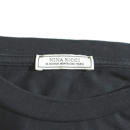 ニナリッチ ロゴ刺繍コットンTシャツ