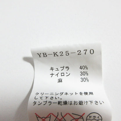 ヨウジヤマモト リネンブレンドロングノースリーブトップス